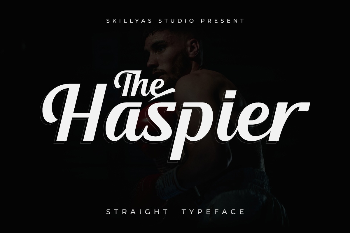 Beispiel einer The Haspier Regular-Schriftart