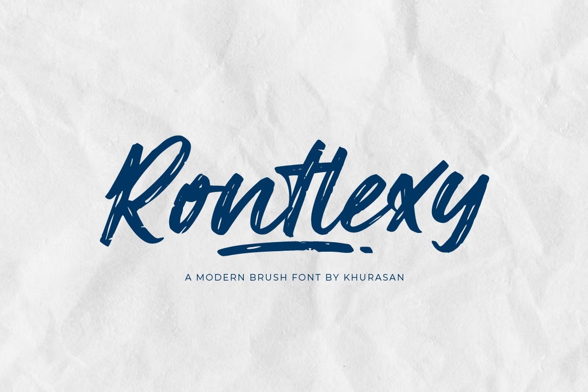 Beispiel einer Rontlexy-Schriftart