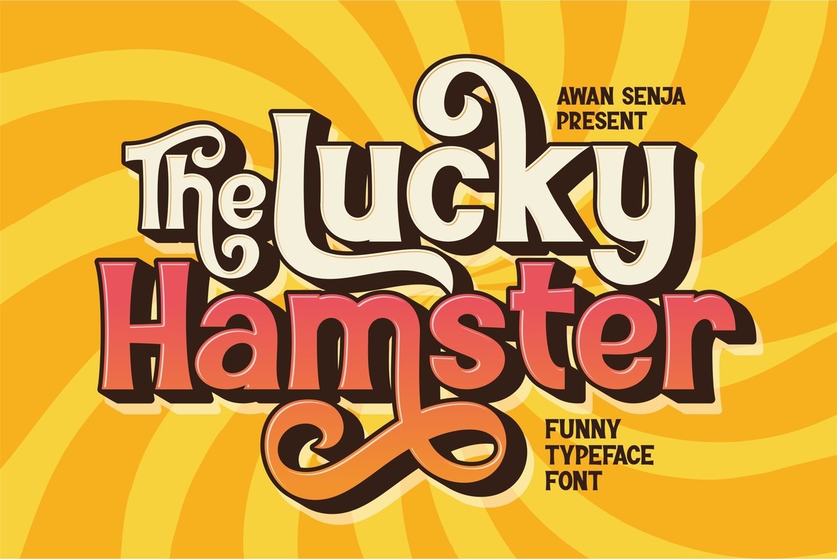 Beispiel einer The Lucky Hamster Regular-Schriftart