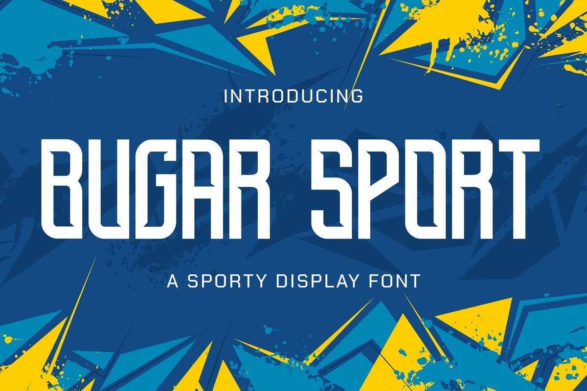 Beispiel einer Bugar Sport Regular-Schriftart