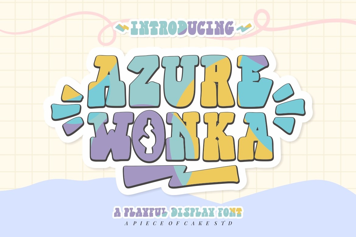 Beispiel einer Azure Wonka-Schriftart