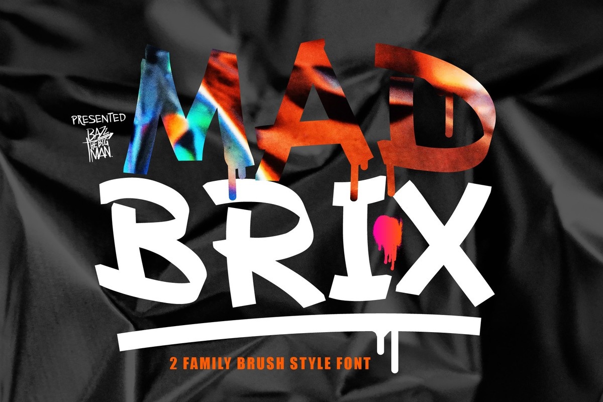 Beispiel einer Mad Brix Melt-Schriftart