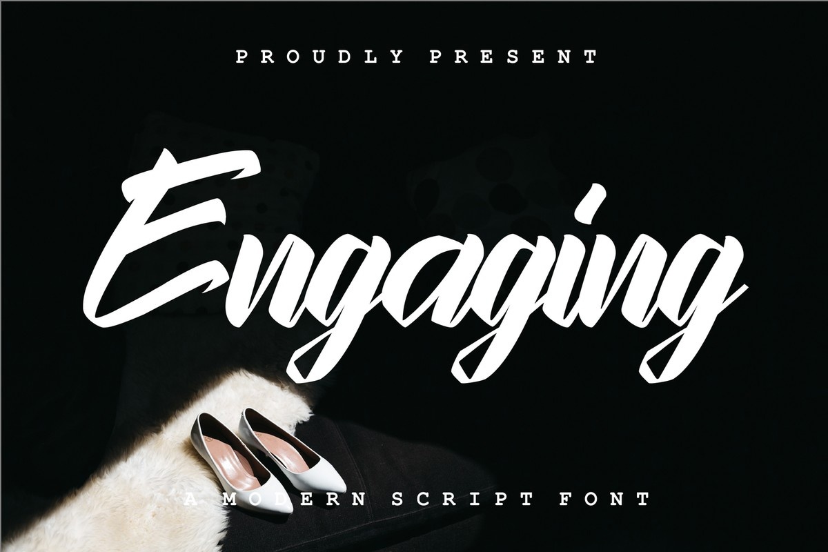 Beispiel einer Engaging-Schriftart