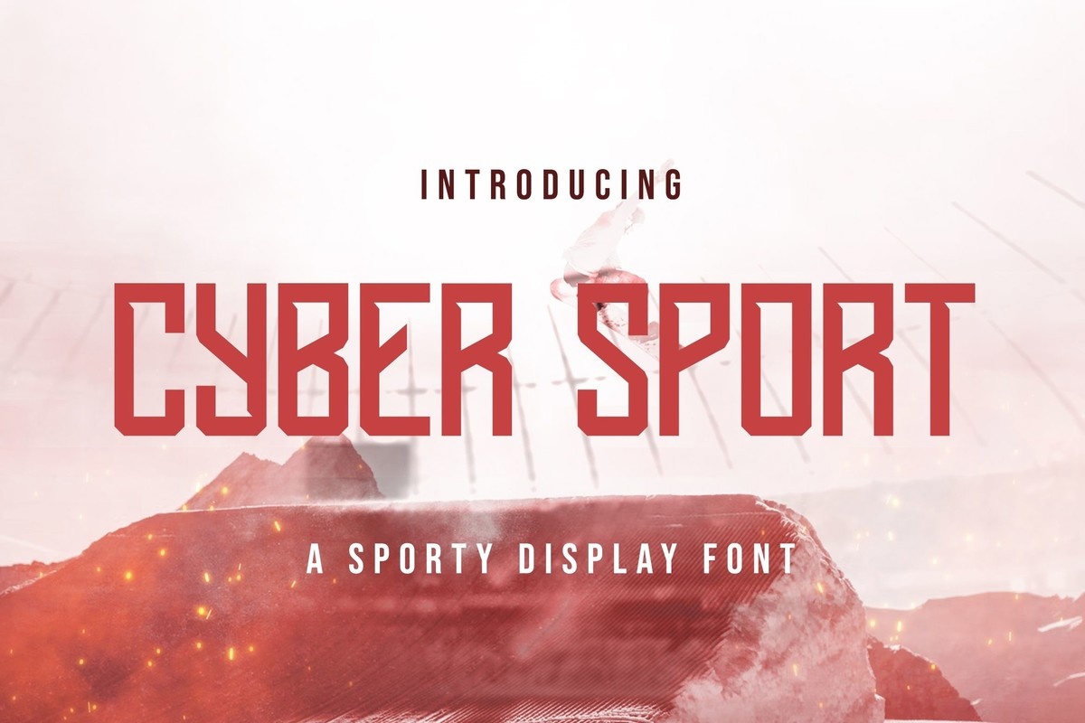 Beispiel einer Cyber Sport Regular-Schriftart