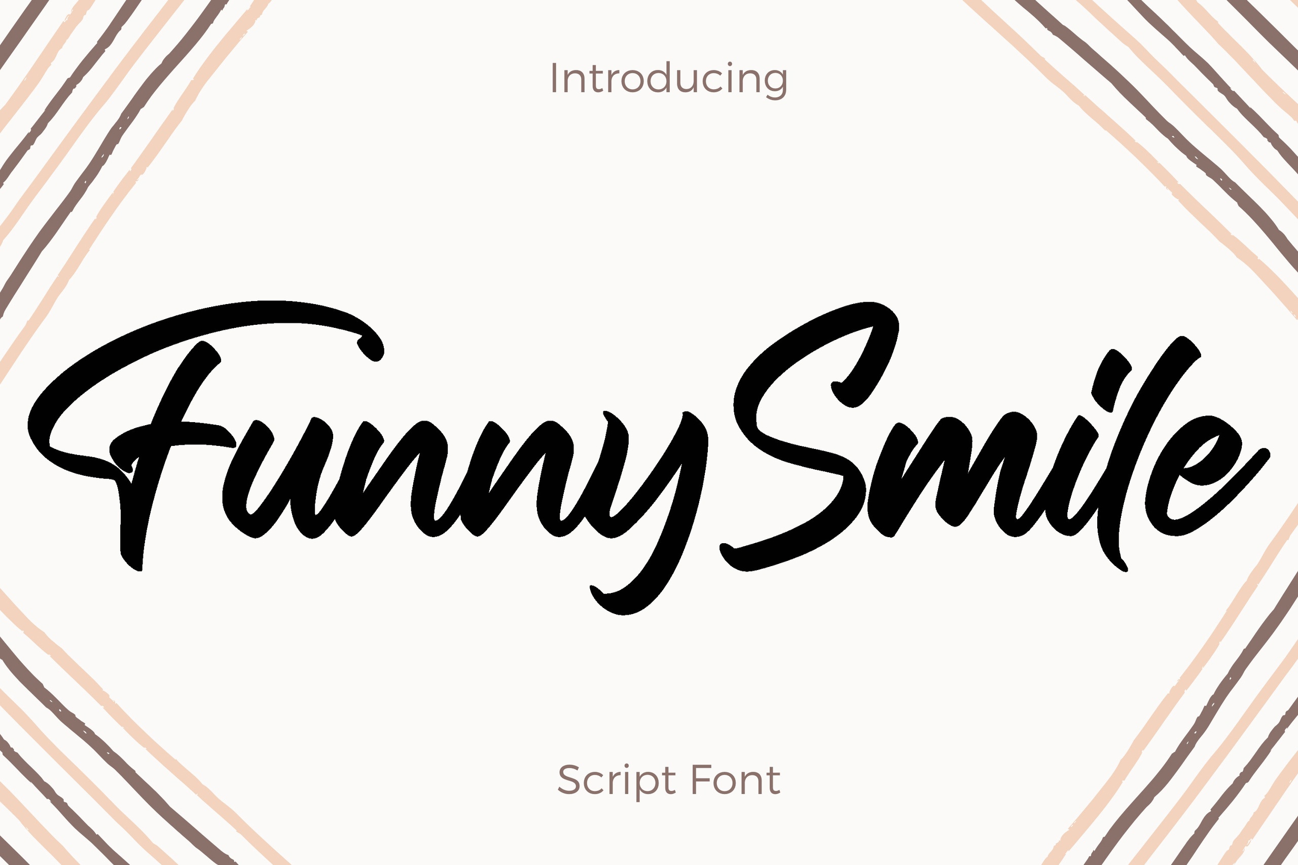 Beispiel einer FunnySmile-Schriftart