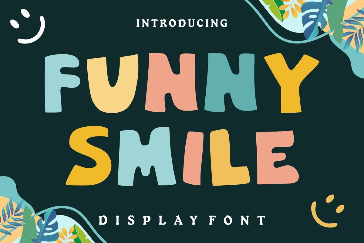 Beispiel einer Funny Smile-Schriftart
