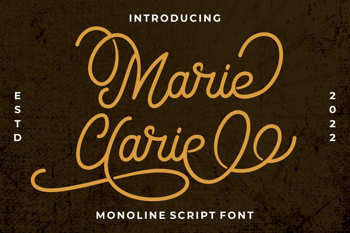 Beispiel einer Marie Clarie-Schriftart