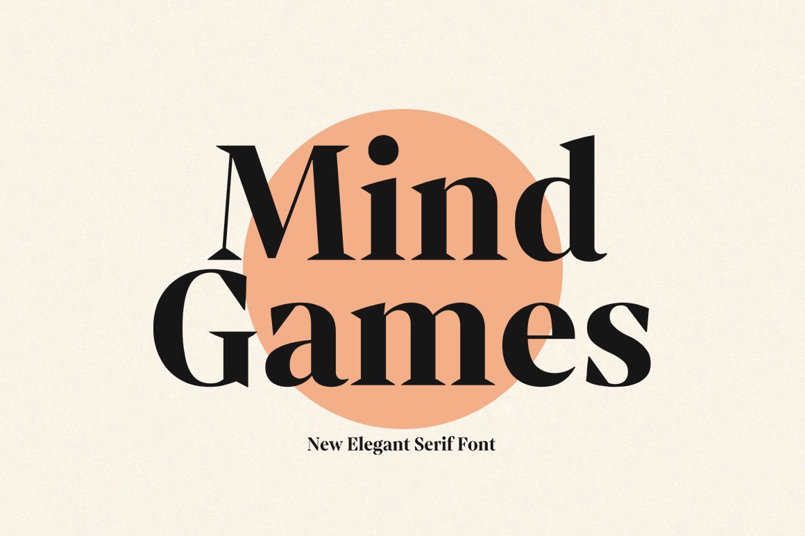 Beispiel einer Mind Games-Schriftart