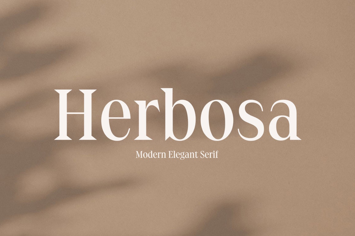 Beispiel einer Herbosa-Schriftart