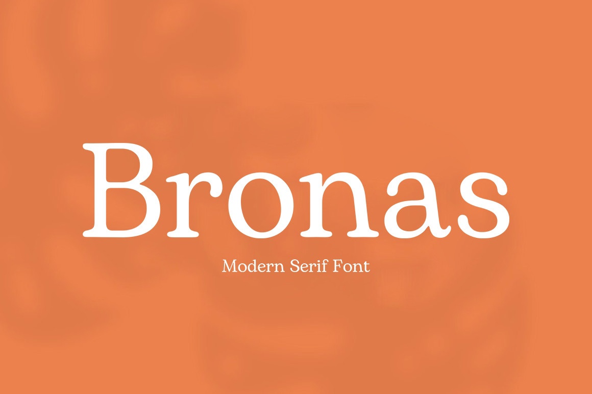 Beispiel einer Bronas-Schriftart