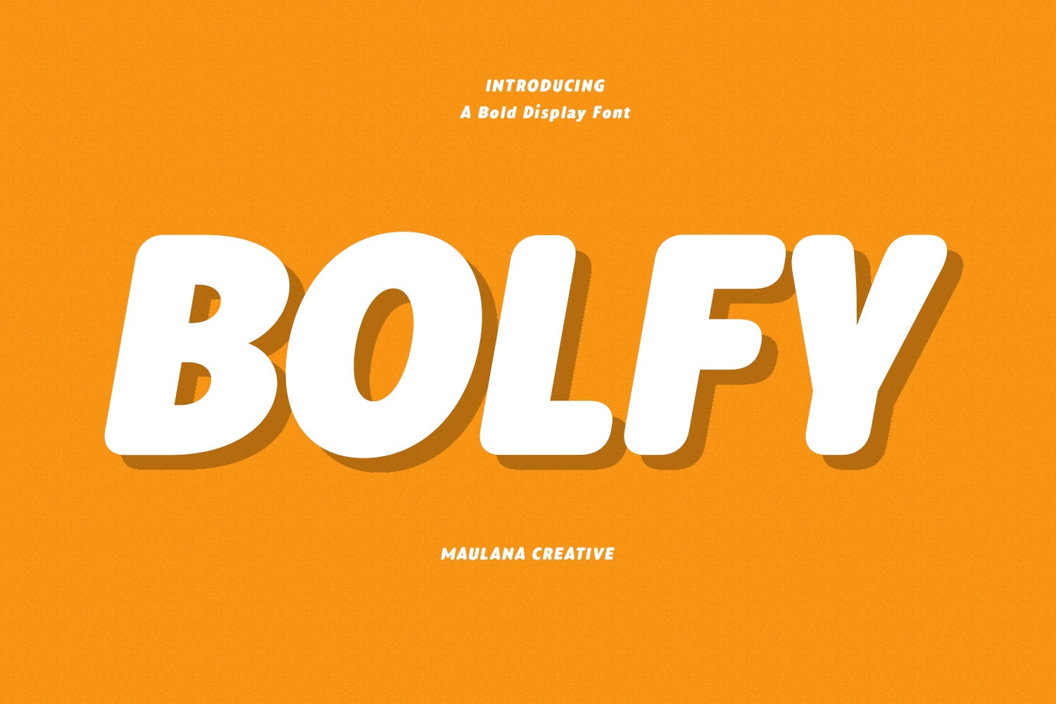 Beispiel einer Bolfy-Schriftart