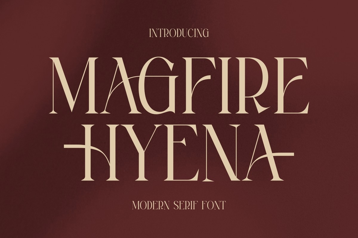 Beispiel einer Magfire Hyena-Schriftart