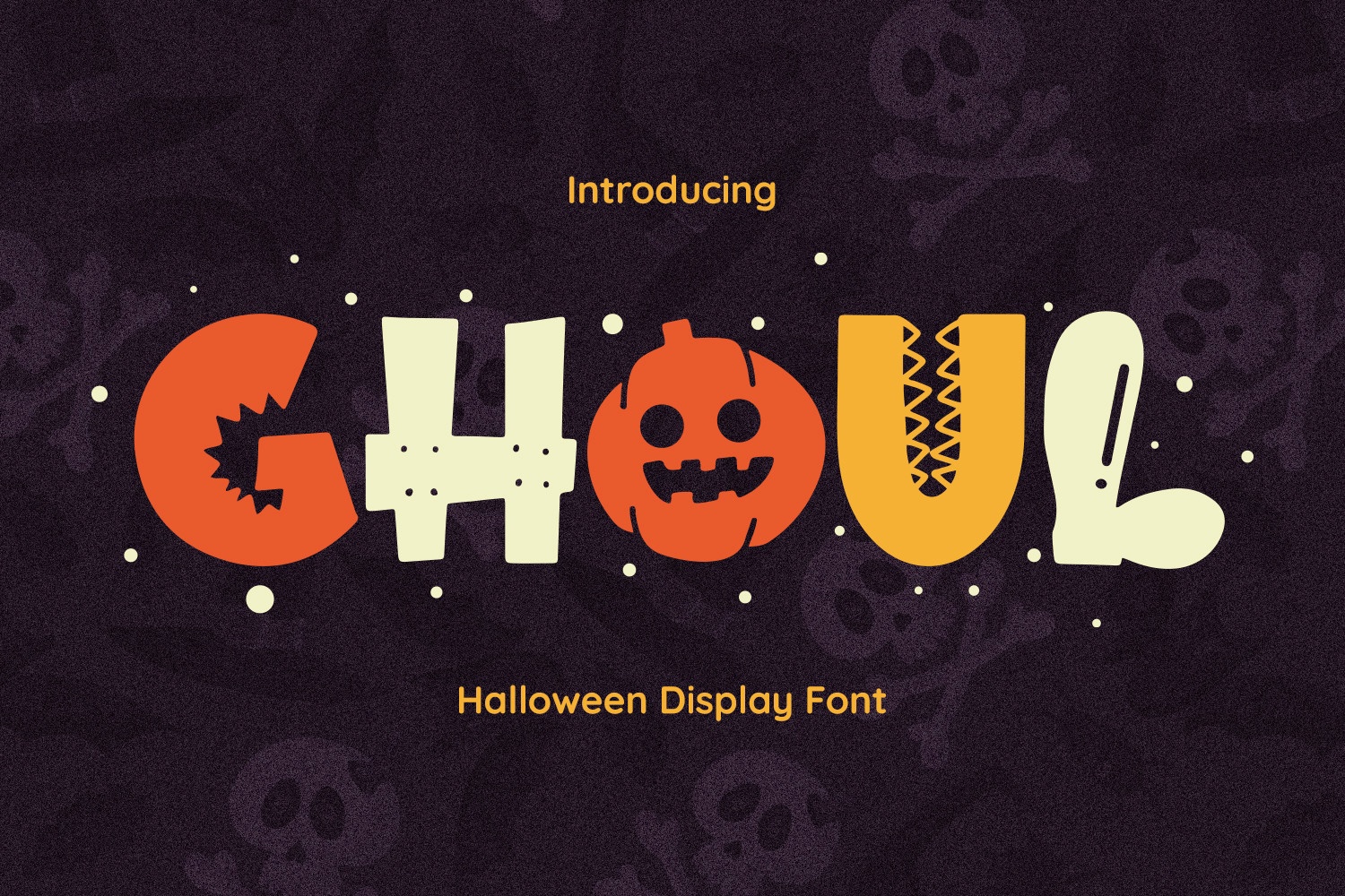 Beispiel einer Ghoul Regular-Schriftart