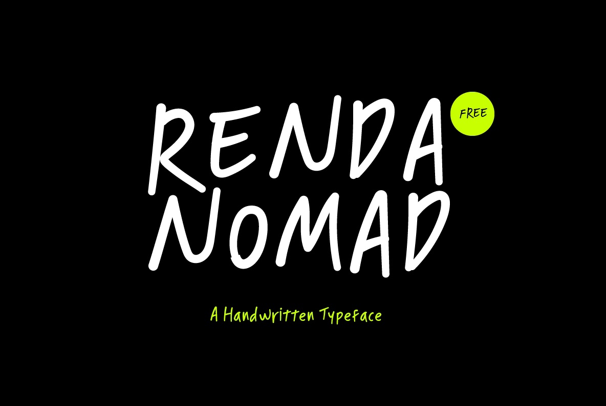Beispiel einer Renda Nomad-Schriftart