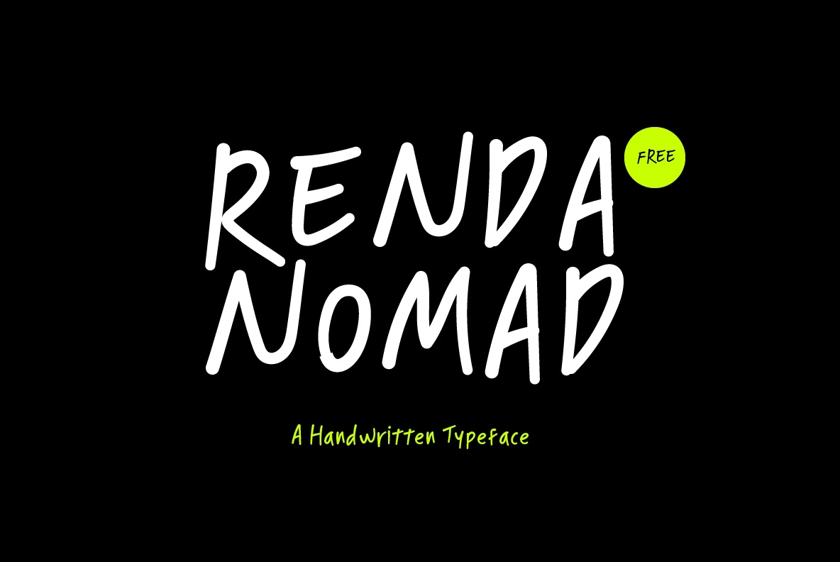 Beispiel einer Renda Nomad Medium-Schriftart