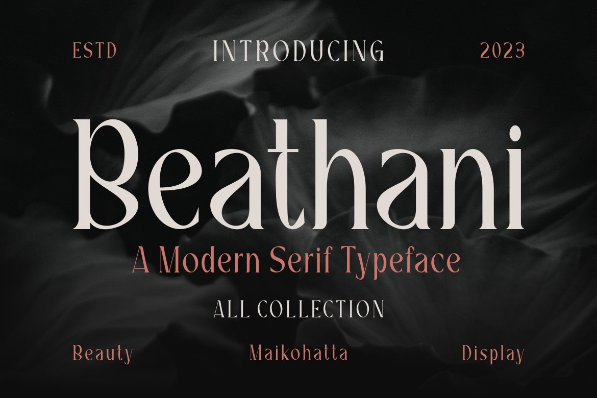 Beispiel einer Beathani-Schriftart