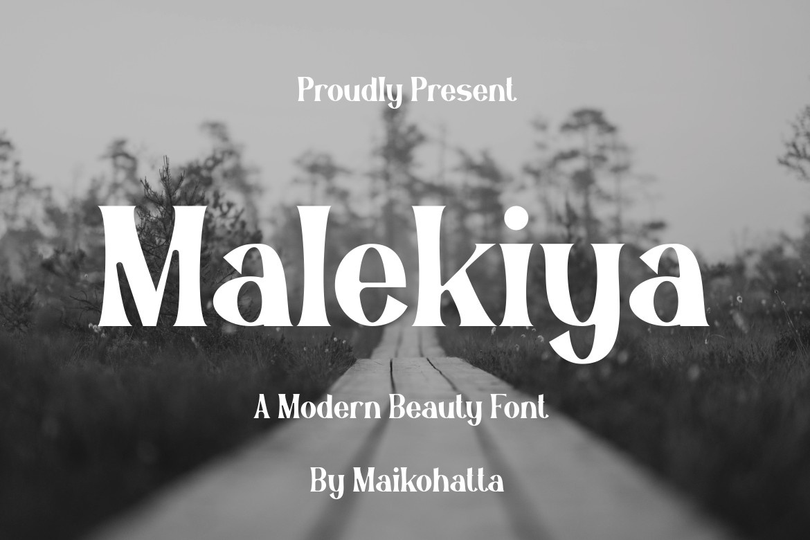 Beispiel einer Malekiya-Schriftart