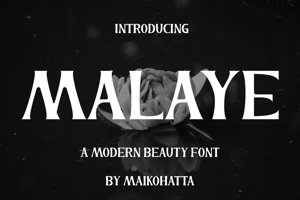 Beispiel einer Malaye-Schriftart