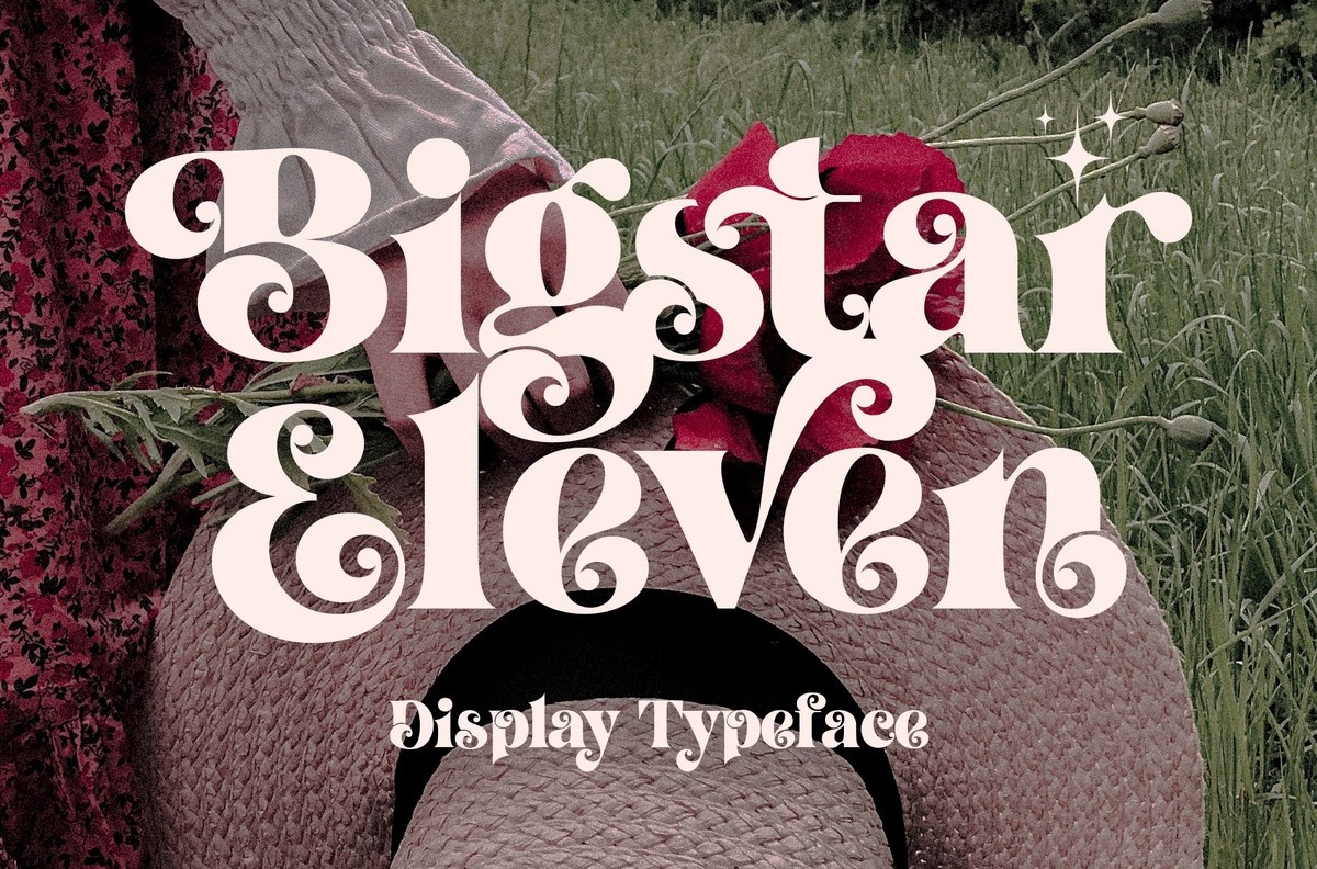 Beispiel einer Bigstar Eleven-Schriftart