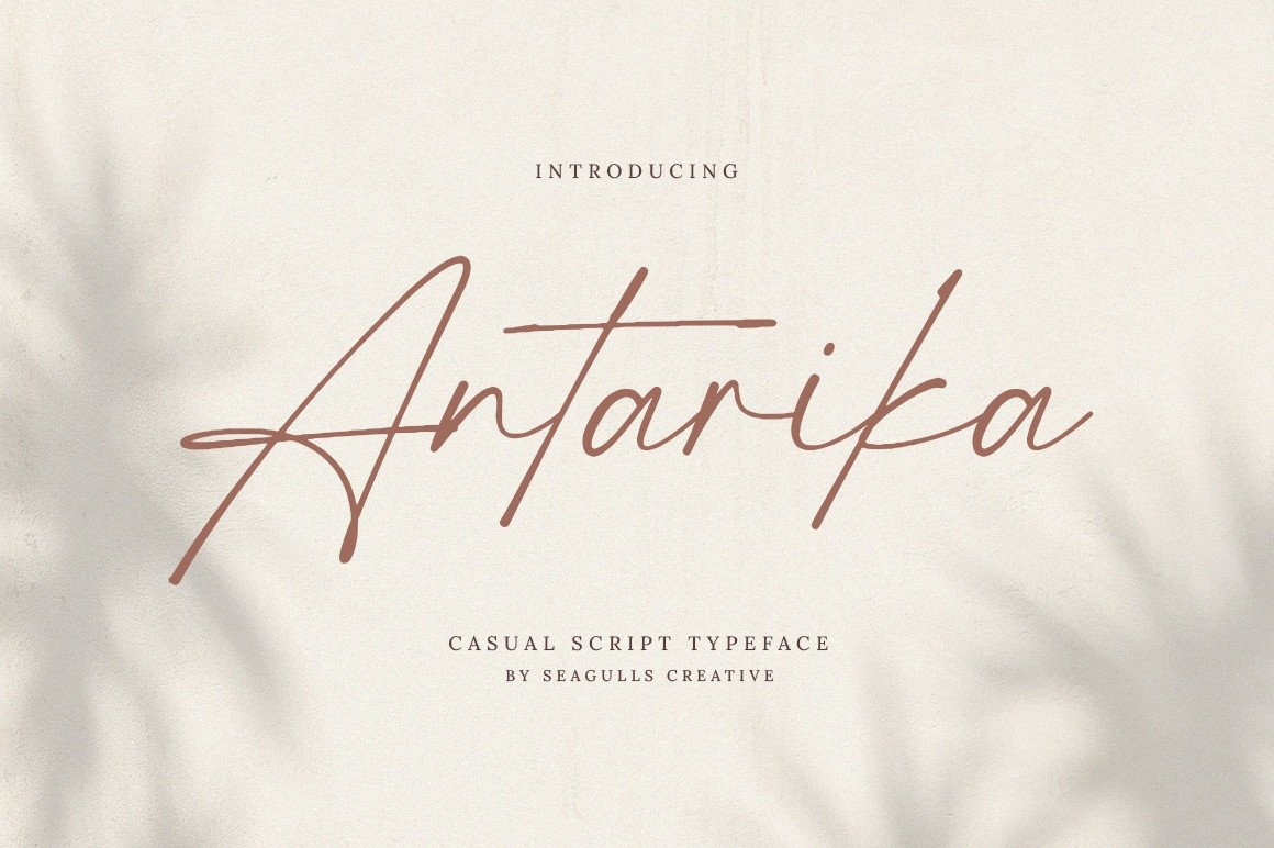 Beispiel einer Antarika-Schriftart