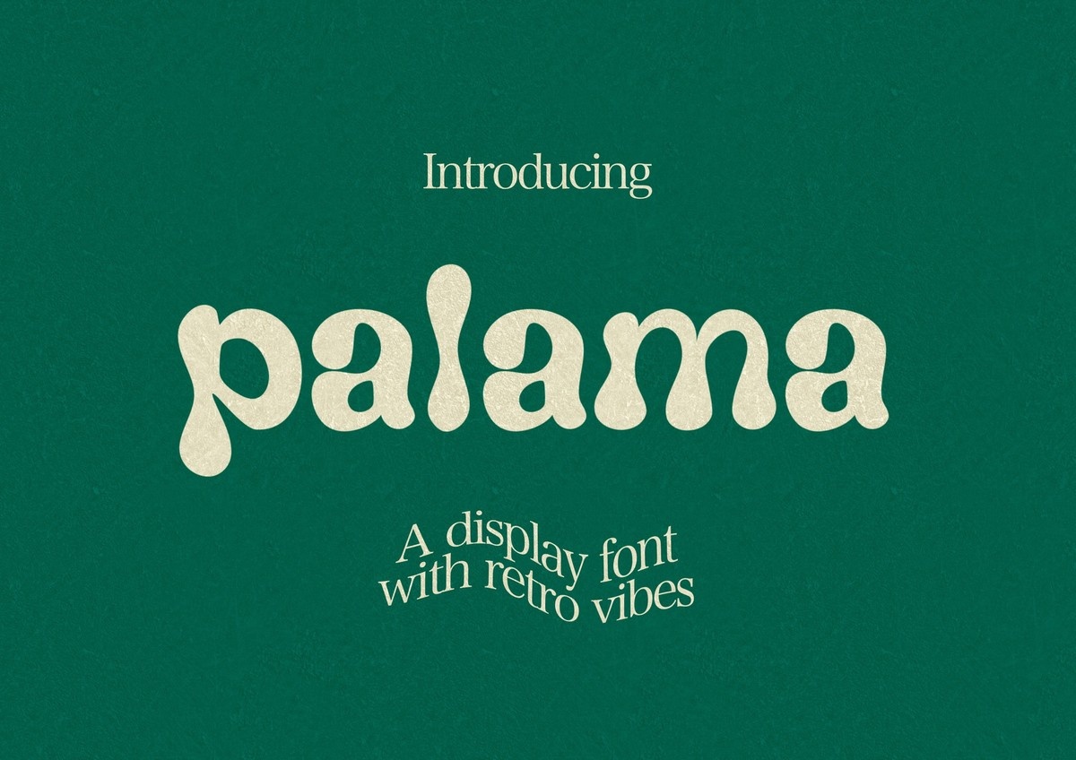 Beispiel einer Palama Regular-Schriftart