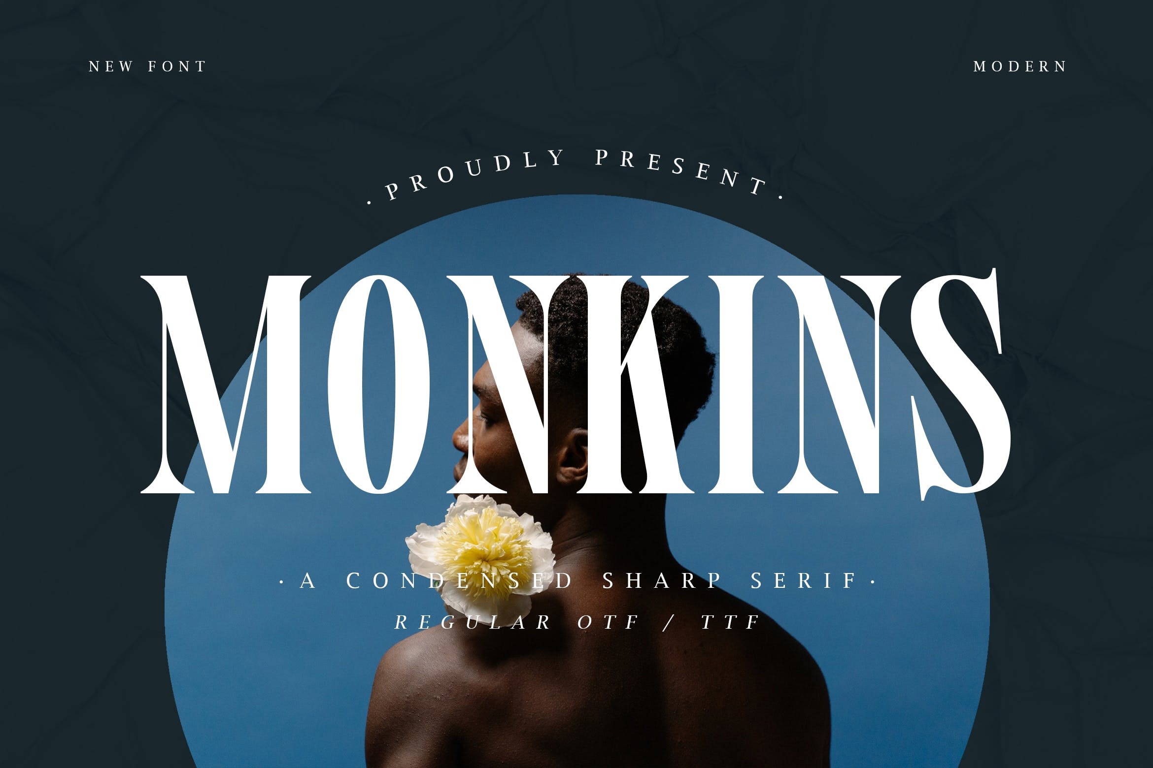 Beispiel einer Monkins-Schriftart