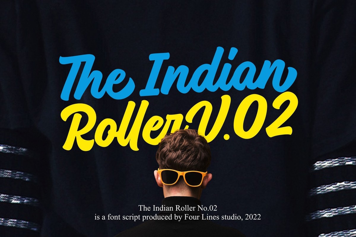 Beispiel einer Indian Roller V.02-Schriftart