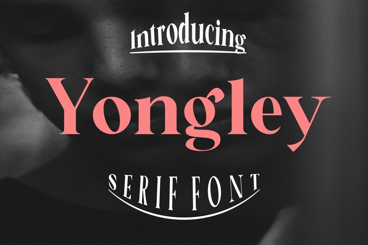 Beispiel einer Yongley Regular-Schriftart