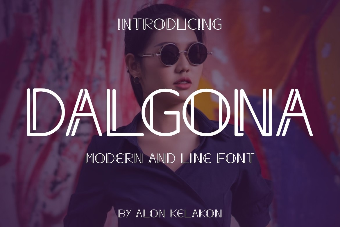 Beispiel einer Dalgona-Schriftart