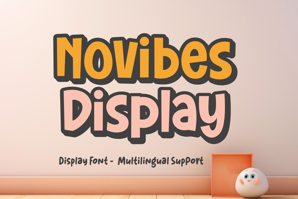 Beispiel einer Novibes Display-Schriftart