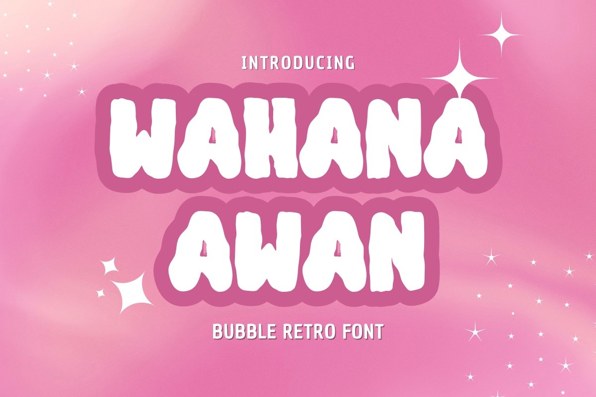 Beispiel einer Wahana Awan-Schriftart