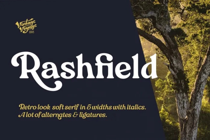 Beispiel einer Rashfield-Schriftart