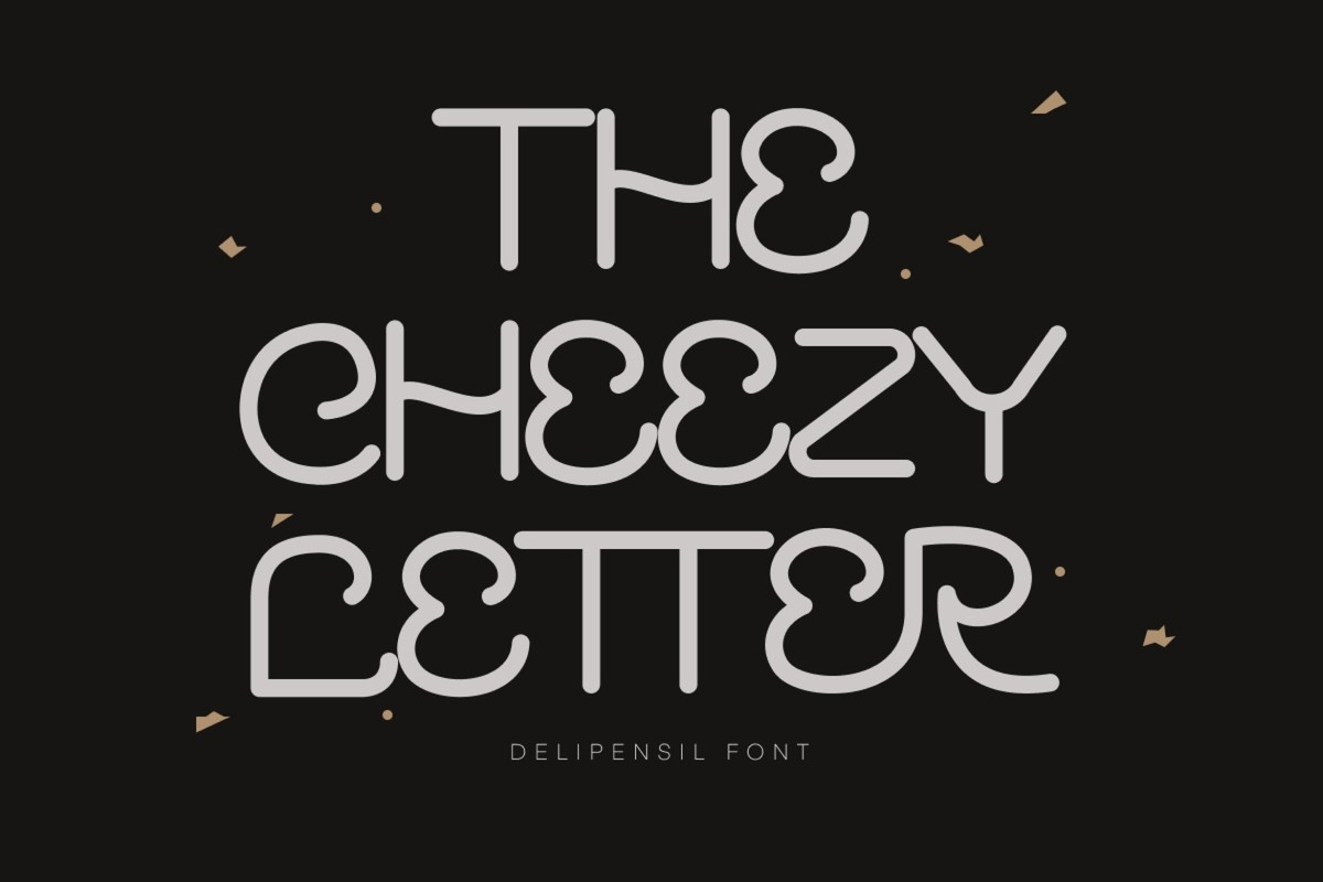 Beispiel einer The Cheezy Letter Regular-Schriftart