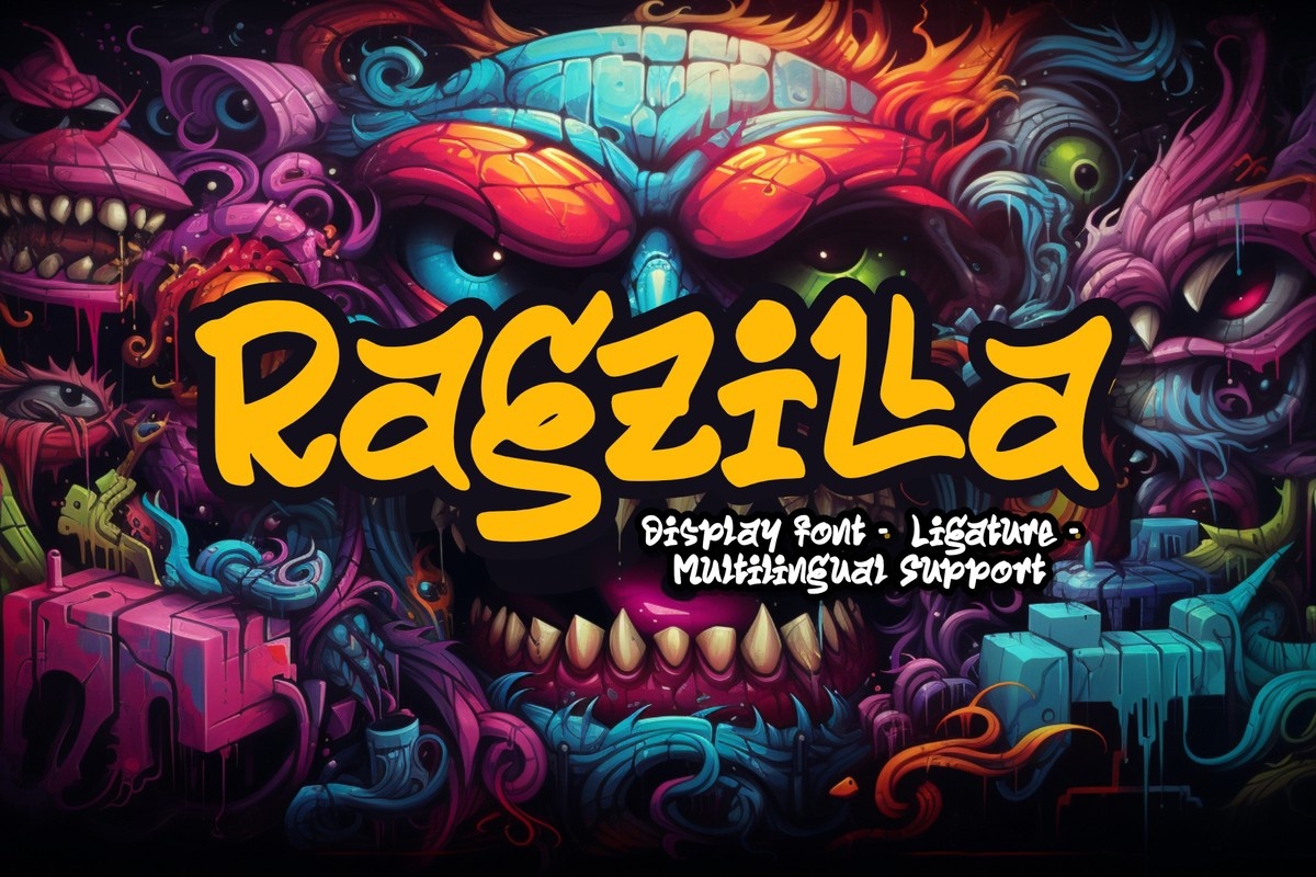 Beispiel einer Ragzilla-Schriftart