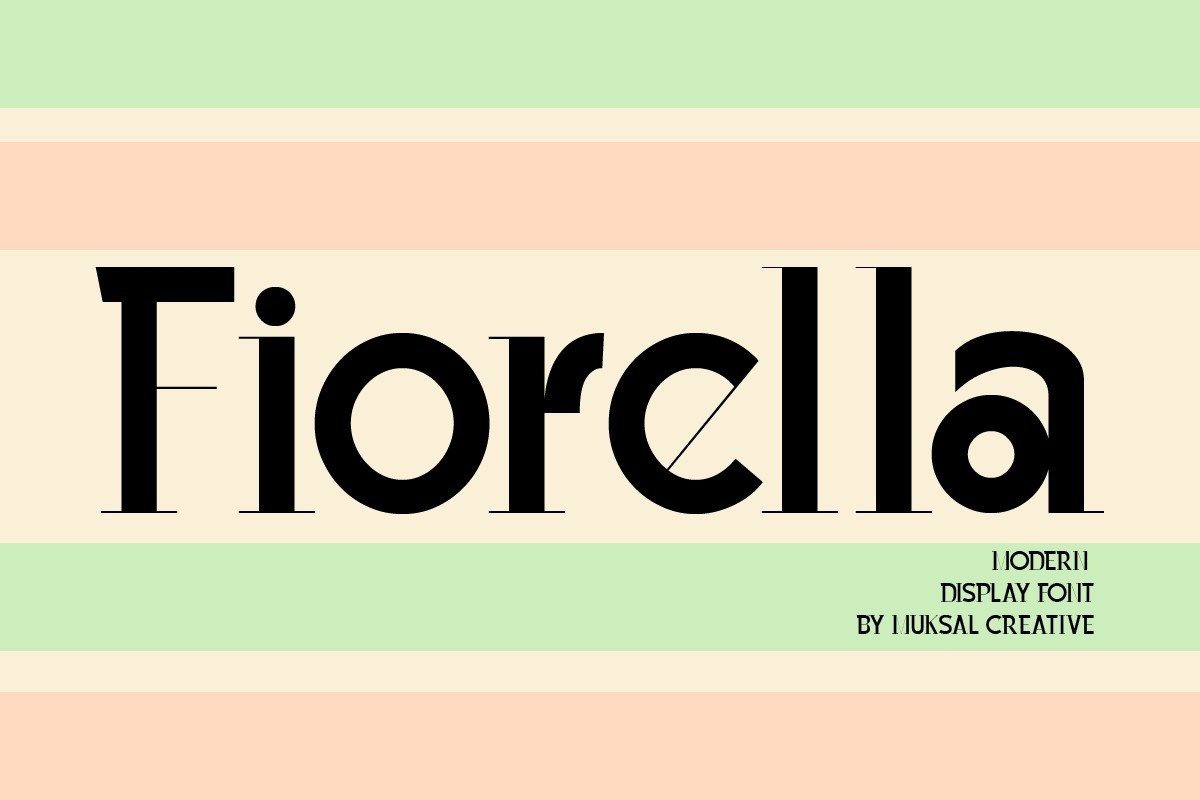 Beispiel einer Fiorella-Schriftart