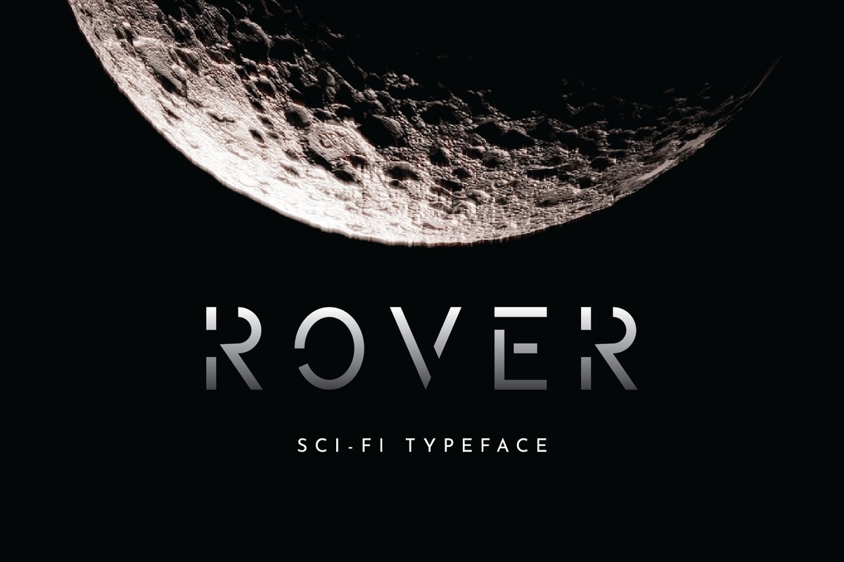 Beispiel einer Rover Regular-Schriftart