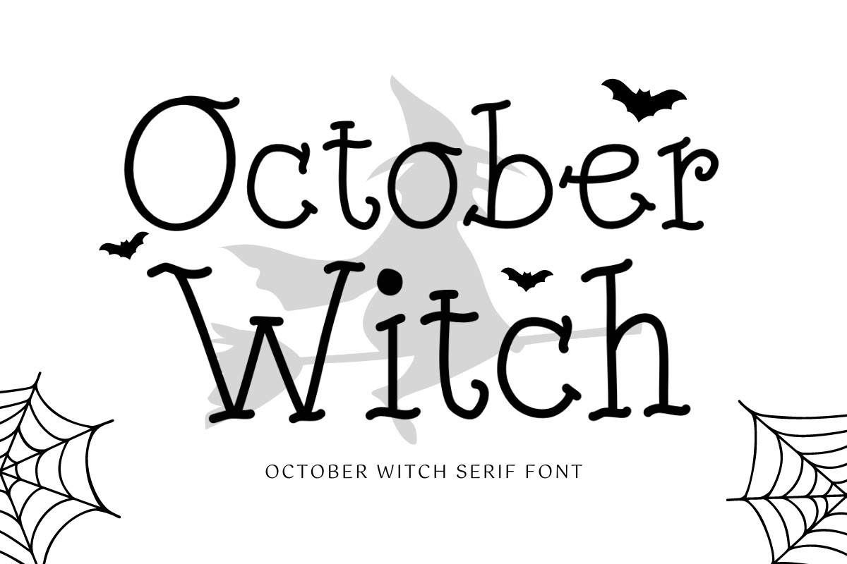 Beispiel einer October Witch-Schriftart