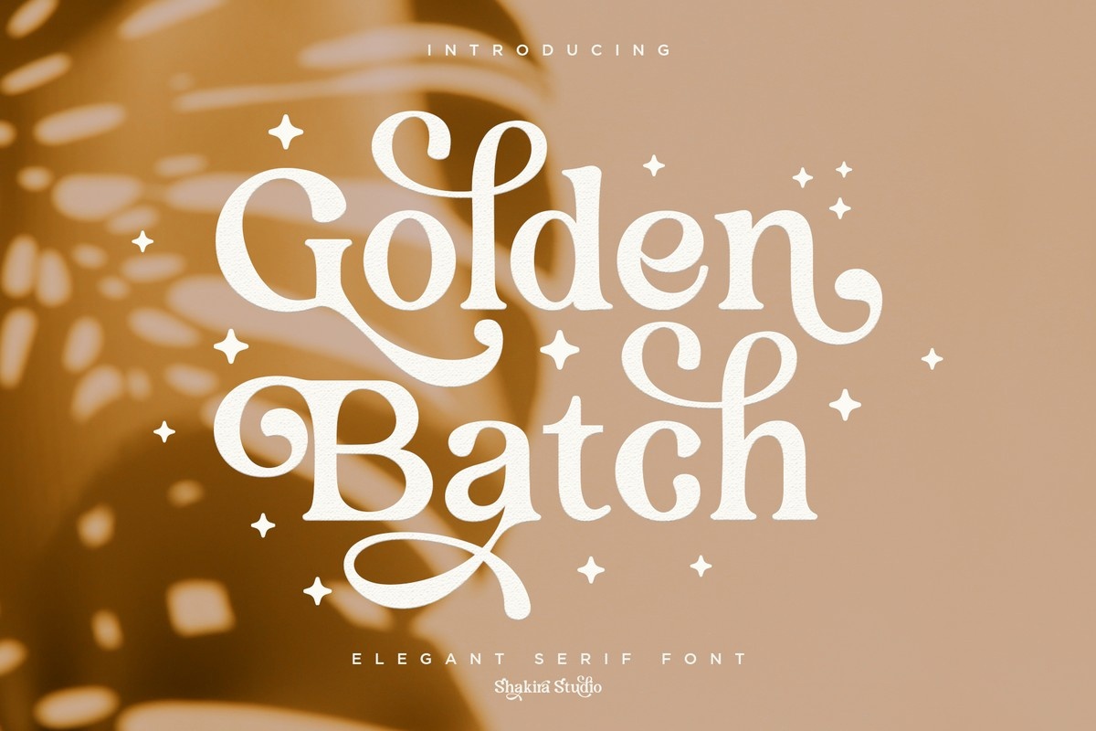 Beispiel einer Golden Batch-Schriftart