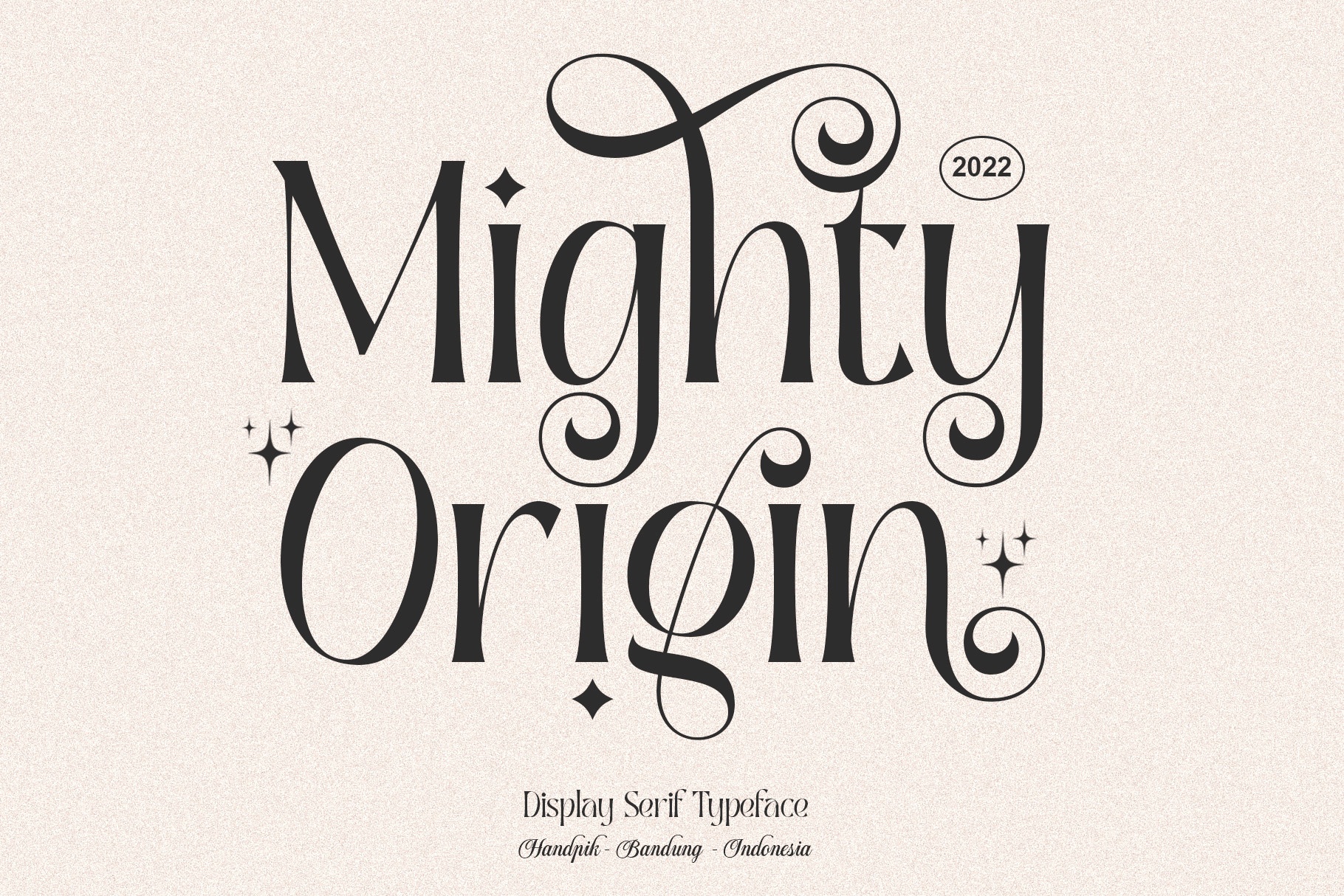 Beispiel einer Mighty Origin-Schriftart