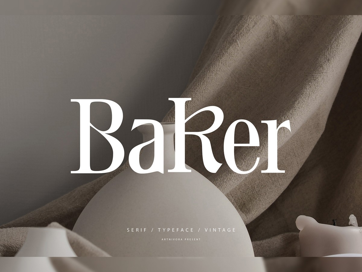 Beispiel einer Baker-Schriftart