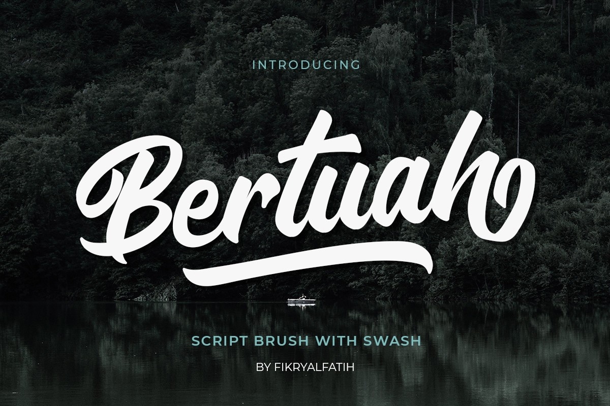 Beispiel einer Bertuah-Schriftart