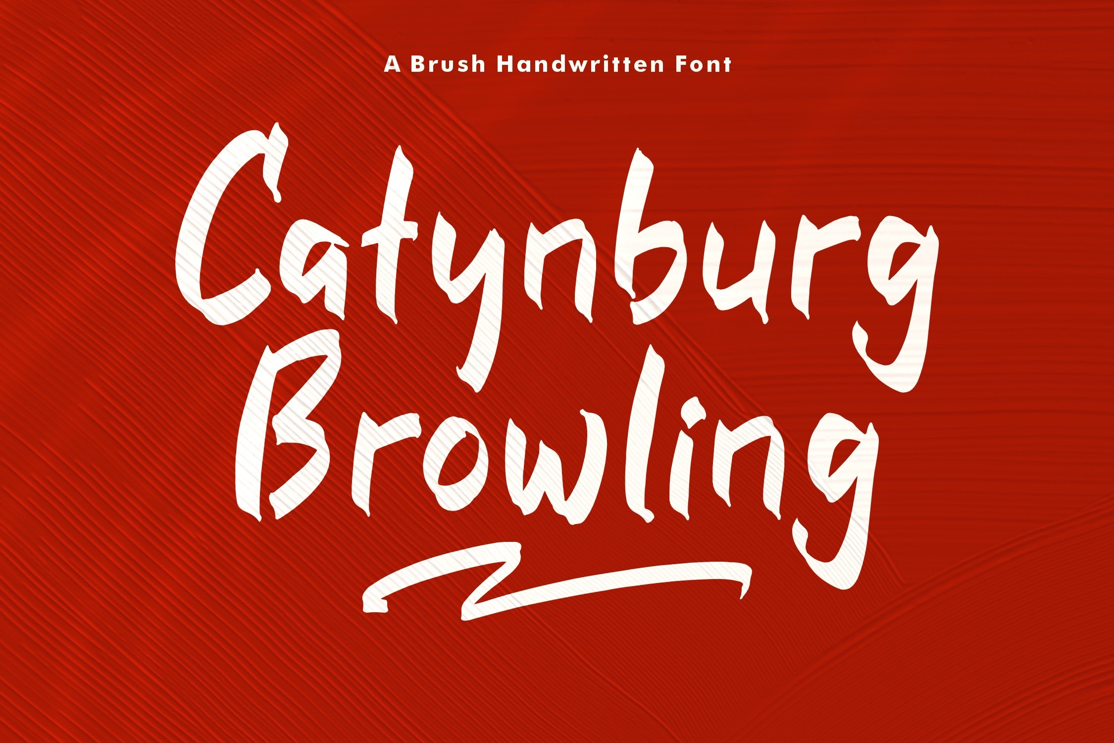 Beispiel einer Catynburg Browling-Schriftart