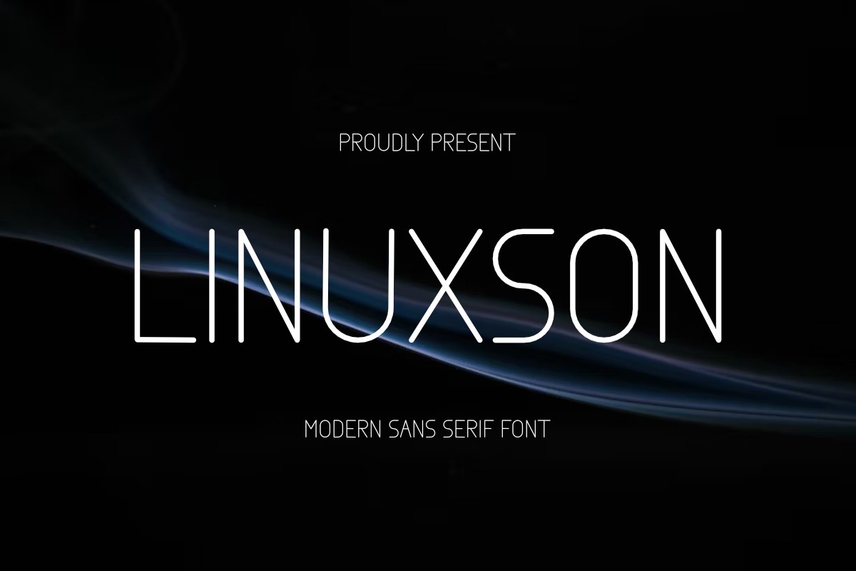 Beispiel einer Linuxson Regular-Schriftart