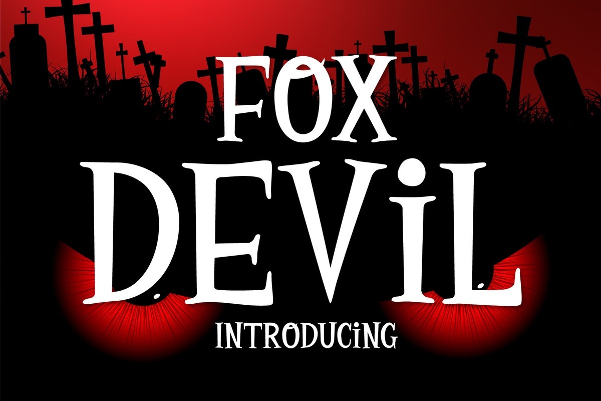 Beispiel einer Fox Devil Regular-Schriftart