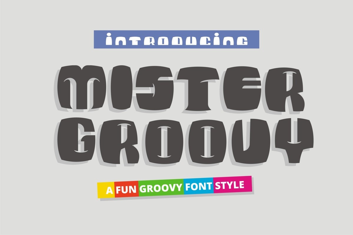 Beispiel einer Mister Groovy-Schriftart