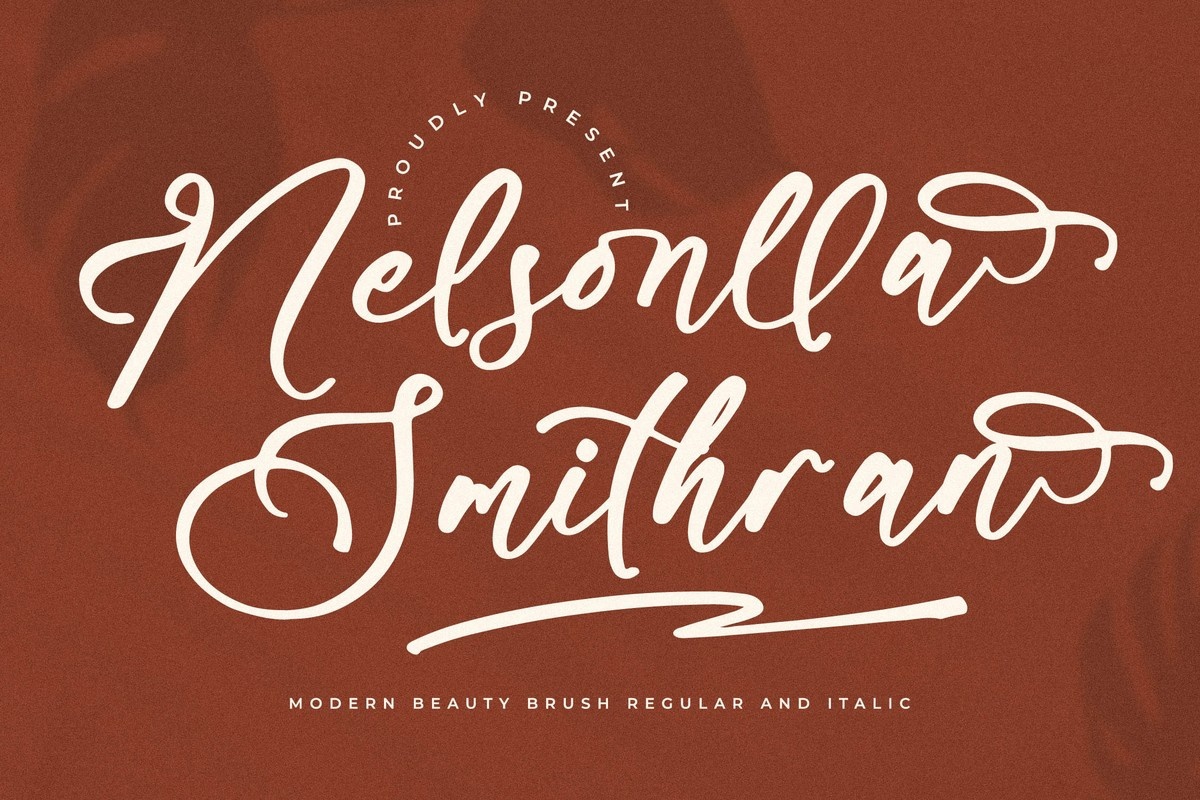 Beispiel einer Nelsonlla Smithran-Schriftart