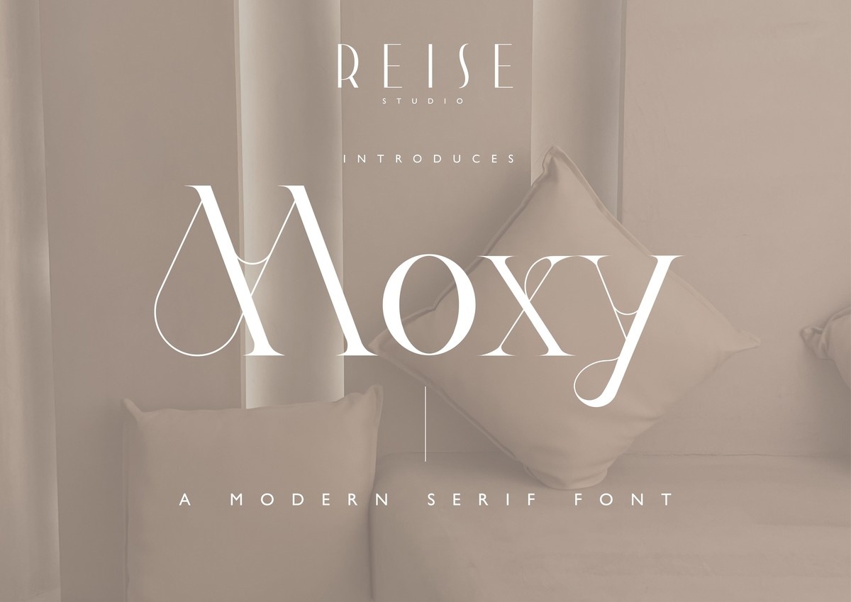 Beispiel einer Moxy Regular-Schriftart