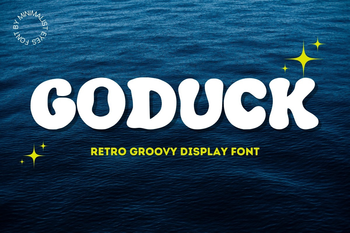 Beispiel einer Goduck Regular-Schriftart