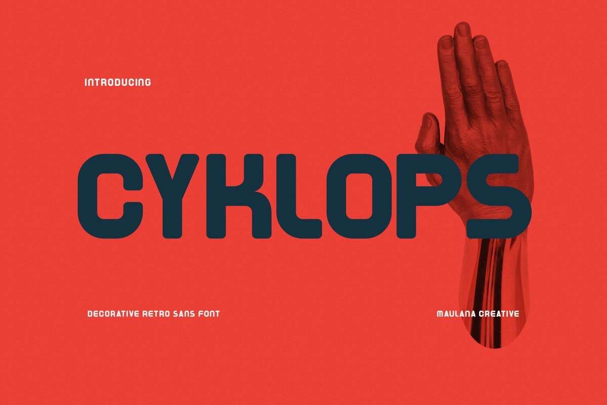 Beispiel einer Cyklops-Schriftart