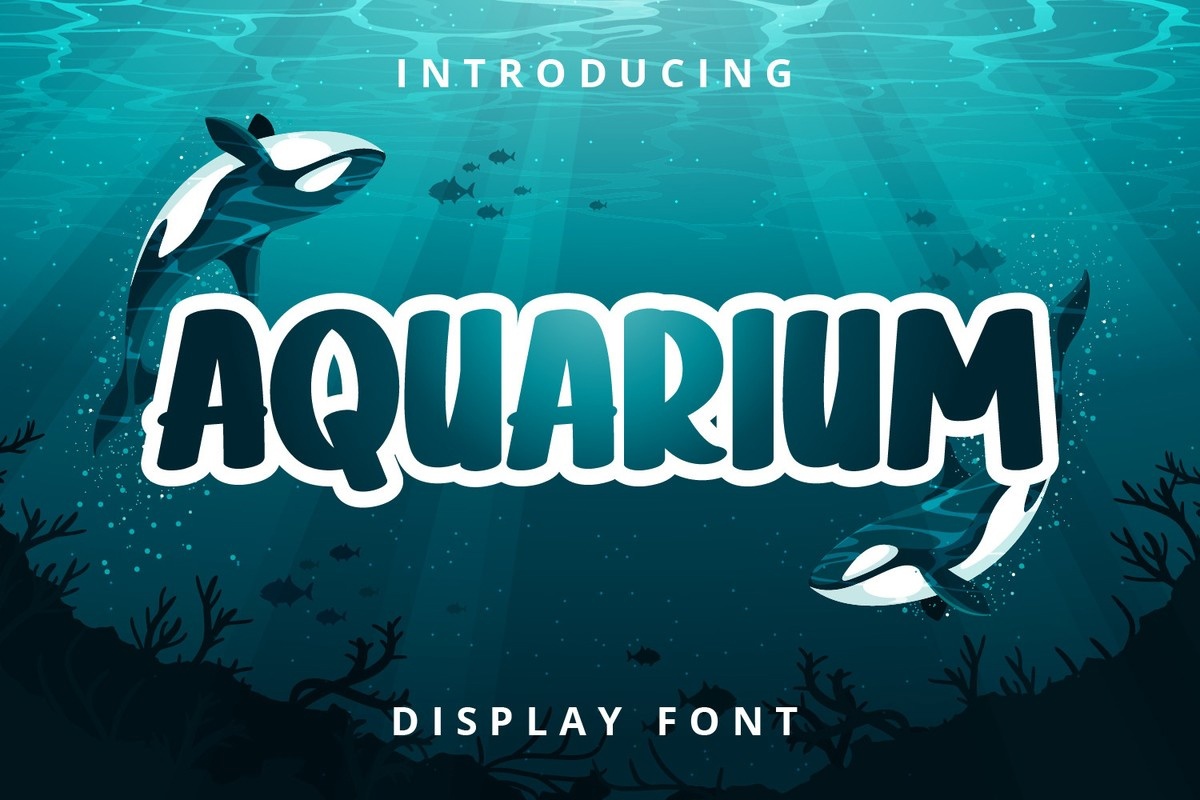 Beispiel einer Aquarium Regular-Schriftart